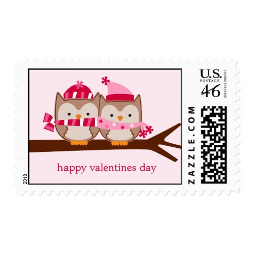 Valentines Day Owls stamp