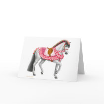 Valentines Day Parade Horse Greeting Card
