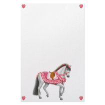 Valentines Day Parade Horse Stationery