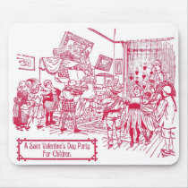 Valentine's Day Party for Children Illustration mousepads by Jakestuff Valentine's Day Party for Children Illustration mousepads