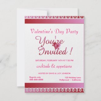 Valentine's Day Party Invitation invitation