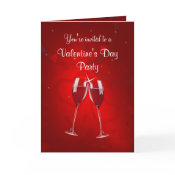 Valentine's Day Party Invitation - Greeting Card card