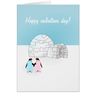 Penguin Valentine Cards 