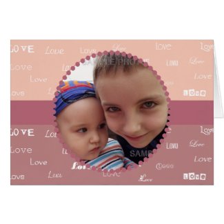 Valentine's Day Personalized Photo Frame Love Card