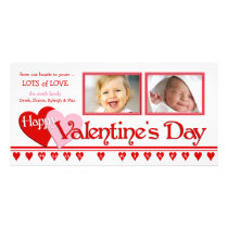 Valentine's Day Photo Cards - Family 2 Frames
