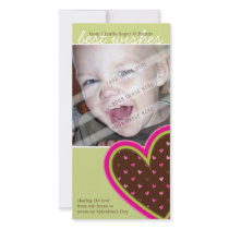 VALENTINE'S DAY PHOTOCARD :: funky hearts 8P