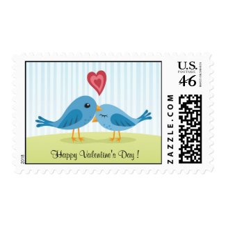 Valentines day postage stamp stamp