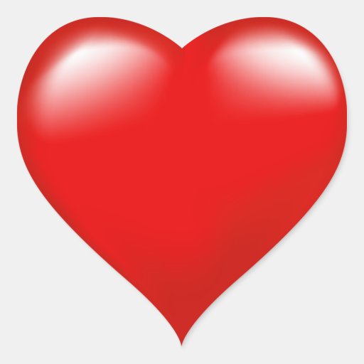 Valentine's Day Red Heart Sticker