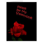 Valentine's Day Red Rose Card