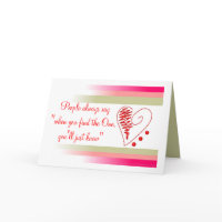 Valentine's Day Romantic Greeting card