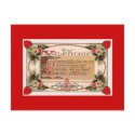 Valentine's Day Romantic Poem Postcard postcard