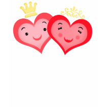 Valentine's Day Royal Hearts T-Shirt by jamiecreates1 Valentine's Day Royal Hearts T-Shirt