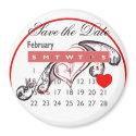 Valentine's Day Save the Date Cute Calendar magnets by FotoShop Valentine's Day Save the Date Cute Calendar magnets