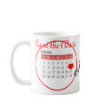 Valentine's Day Save the Date Cute Calendar mugs by FotoShop Valentine's Day Save the Date Cute Calendar mugs