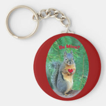 Valentine's Day Squirrel Key Chains