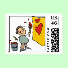 Valentine's Day Stamp - Make the card you send just a little more Special