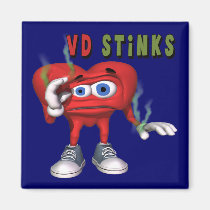 Valentines Day Stinks magnets