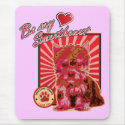 Valentine's Day Sweetheart Cute Puppy Dog mousepads by spacedust Valentine's Day Sweetheart Cute Puppy Dog mousepads