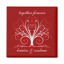 Valentine's Day Sweethearts Tree Magnet