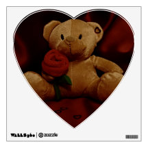 Valentine's Day Teddy Bear Room Sticker