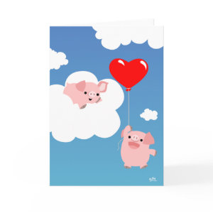 Valentine's day: The Wings of Love greeting card card