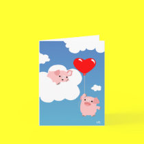 Valentine's day: The Wings of Love notecard