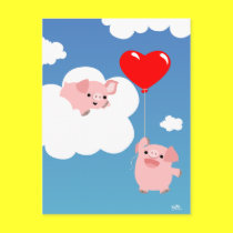 Valentine's day: The Wings of Love postcard