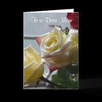 Valentine's Day/To a Dear Mom-Yellow Roses cards