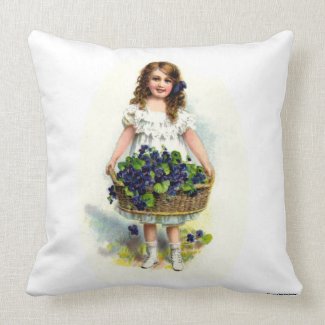 Valentine's Day Vintage Mother's Day Throw Pillows