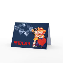 Valentine's Day Vintage Style Greeting Card