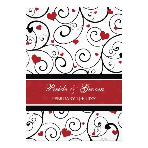Valentine's Day Wedding Invitation Cards