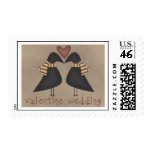 Valentine's Day Wedding Invitation Postage Stamp