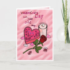 Valentine's Day With You Greeting Card