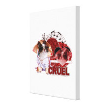 Valentines - Dont Be Cruel - Chihuahua - Gizmo Canvas Print
