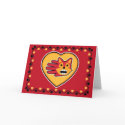 Valentine's Fox card