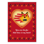 Valentine's Fox card