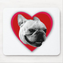 Valentine's French Bulldog Mousepad
