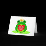 Valentines Frog Card cards