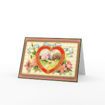 Valentine's Greeting Cards Pastoral Scene by CustomizeACard Valentine's Greeting Cards Pastoral Scene