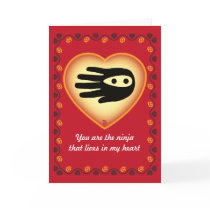 Valentine's Hand Ninja Card