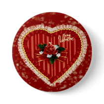 Valentine's Heart Button