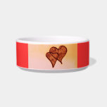 Valentine's Heart Design pet bowls