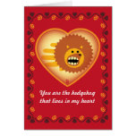 Valentine's Hedgehog card