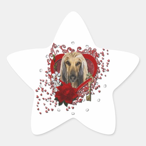 Valentines - Key to My Heart - Afghan Star Stickers