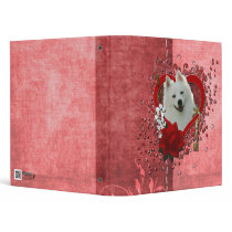 Valentines - Key to My Heart - American Eskimo Vinyl Binder