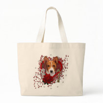 Valentines - Key to My Heart - Basenji Tote Bag