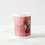Valentines - Key to My Heart - Beagle Bone China Mugs