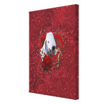 Valentines - Key to My Heart - Bedlington Terrier Gallery Wrap Canvas