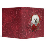 Valentines - Key to My Heart - Bichon Frise binders