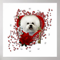 Valentines - Key to My Heart - Bichon Frise Posters